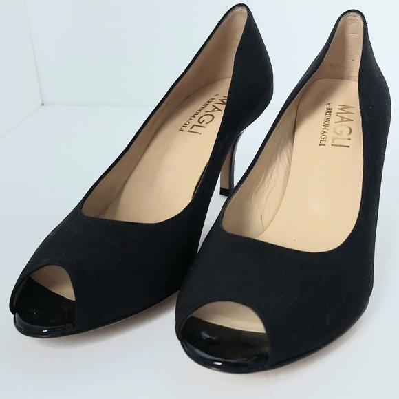 Magli by Bruno Magli Alexis Peep Toe Pumps Sz 8.5B - Picture 2 of 10